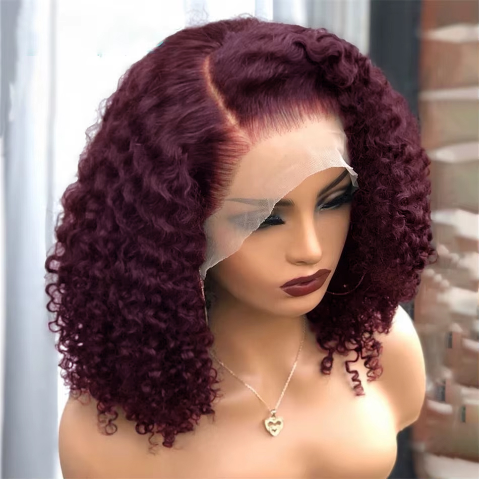 Wig Bob Pendek Warna Burgundy  - Aglaonema Red ulasan dan harga